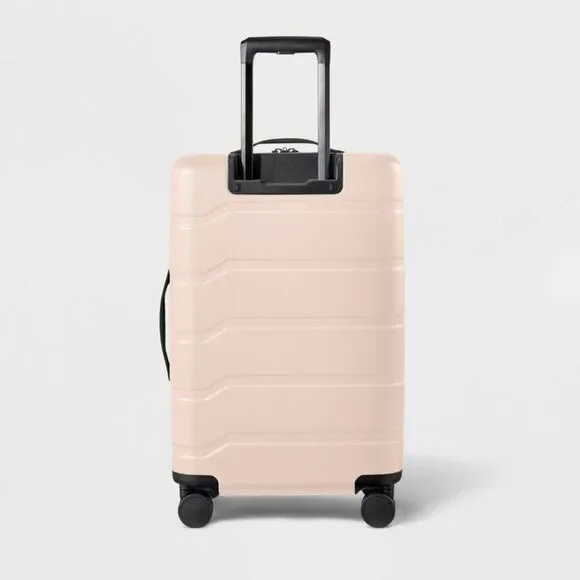 Open Story - Hardside Medium Checked Suitcase Pink - Open Story Pink - Picture 3 of 4